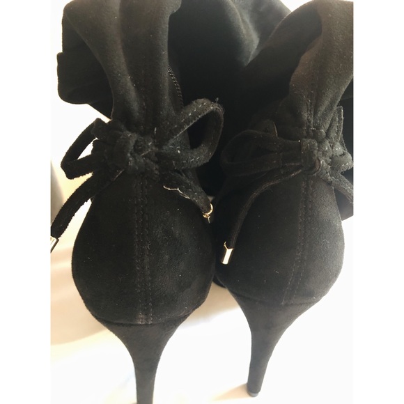 GUESS  Black Over The Knee High Heel Boots Sz 8.5 - Picture 4 of 6